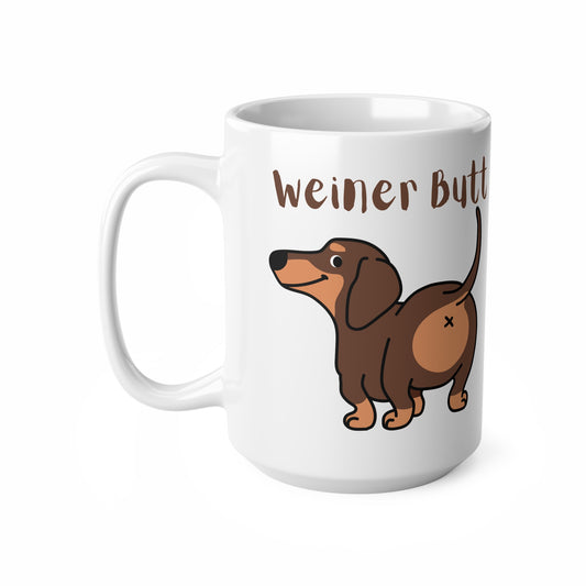 Weiner Butt - Ceramic Coffee Cups, 15oz