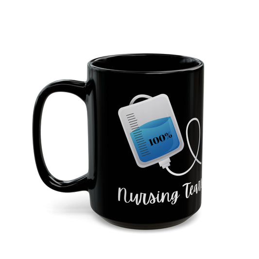 100% Nursing Tears - Funny Black Mug (15oz)