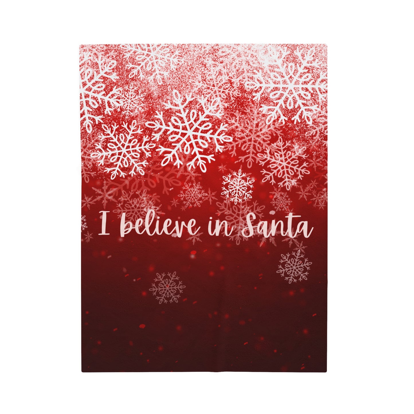 I believe in Santa - Velveteen Plush Blanket