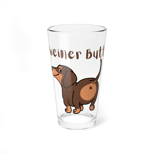 Weiner Butt - Pint Mixing Glass, 16oz