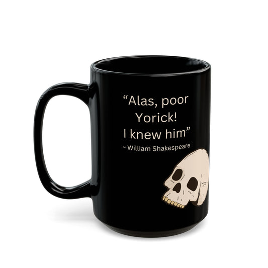 Alas Poor Yorick - Black Mug (15oz)