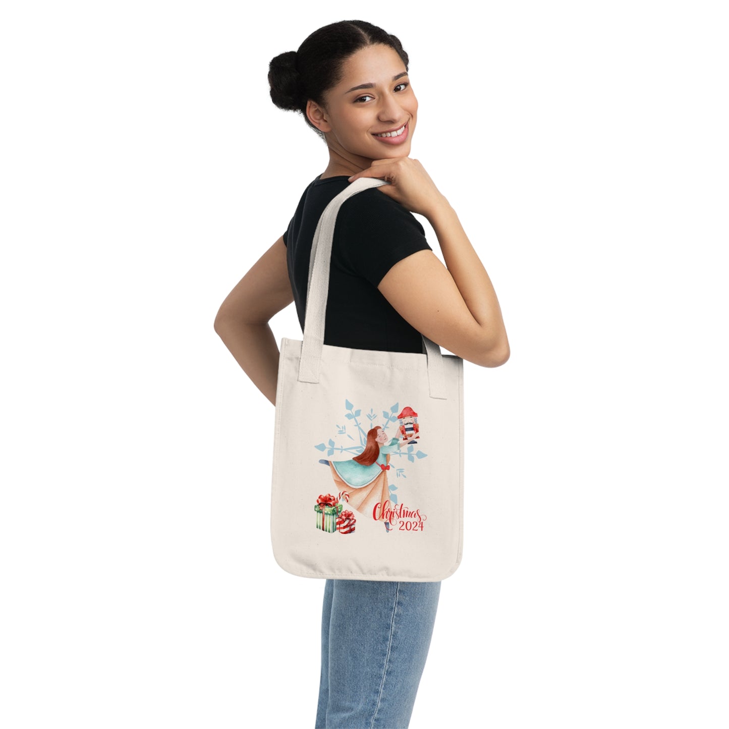 Nutcracker Ballet Christmas 2024 (A) - Organic Canvas Tote Bag