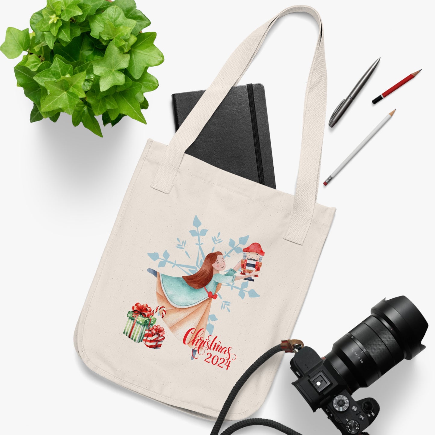 Nutcracker Ballet Christmas 2024 (A) - Organic Canvas Tote Bag