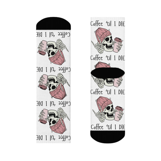 Coffee til I DIE - Crew Socks