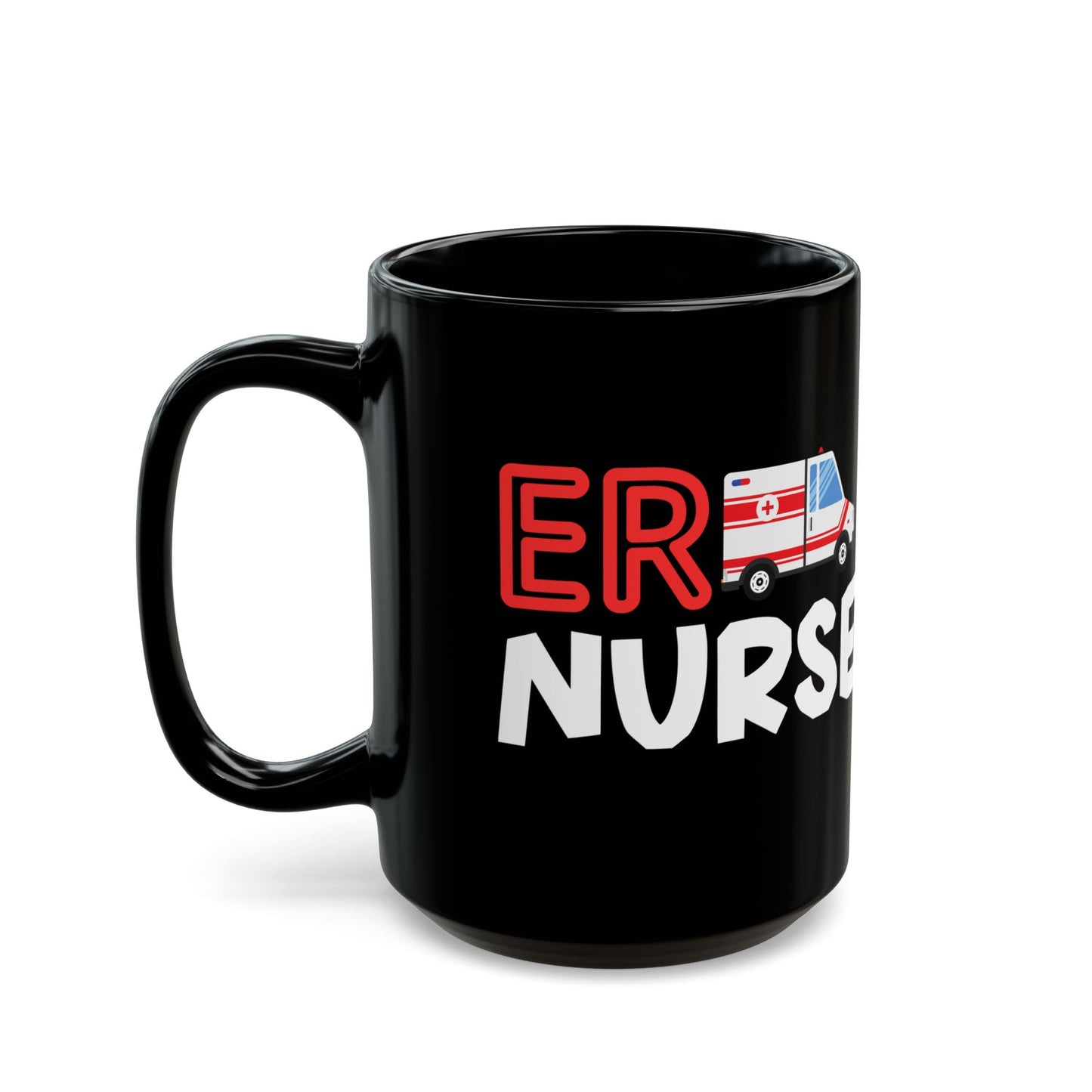 ER Nurse - Black Mug (15oz)