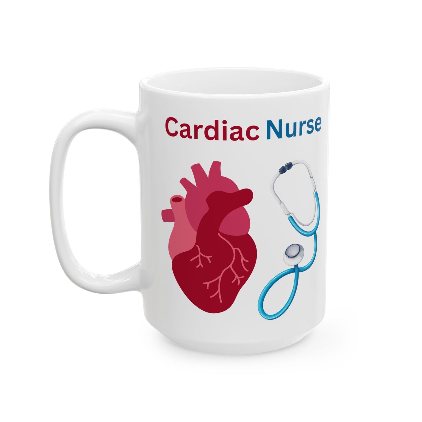 Cardiac Nurse - Ceramic Mug, (15oz)