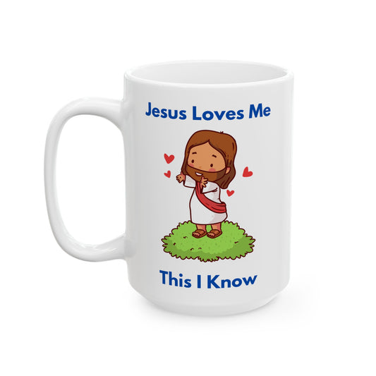 Jesus Loves Me - Ceramic Mug, (15oz)