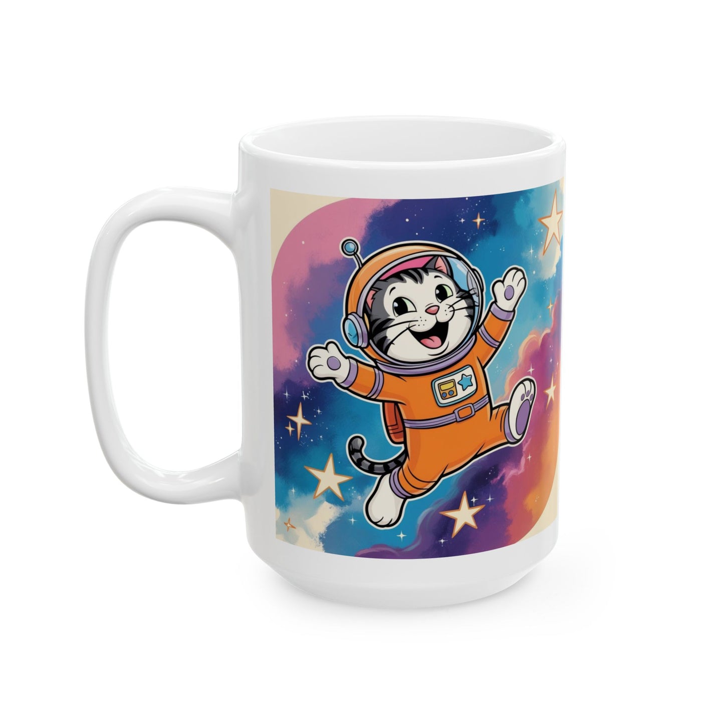 Catronaut - Ceramic Mug, (15oz)