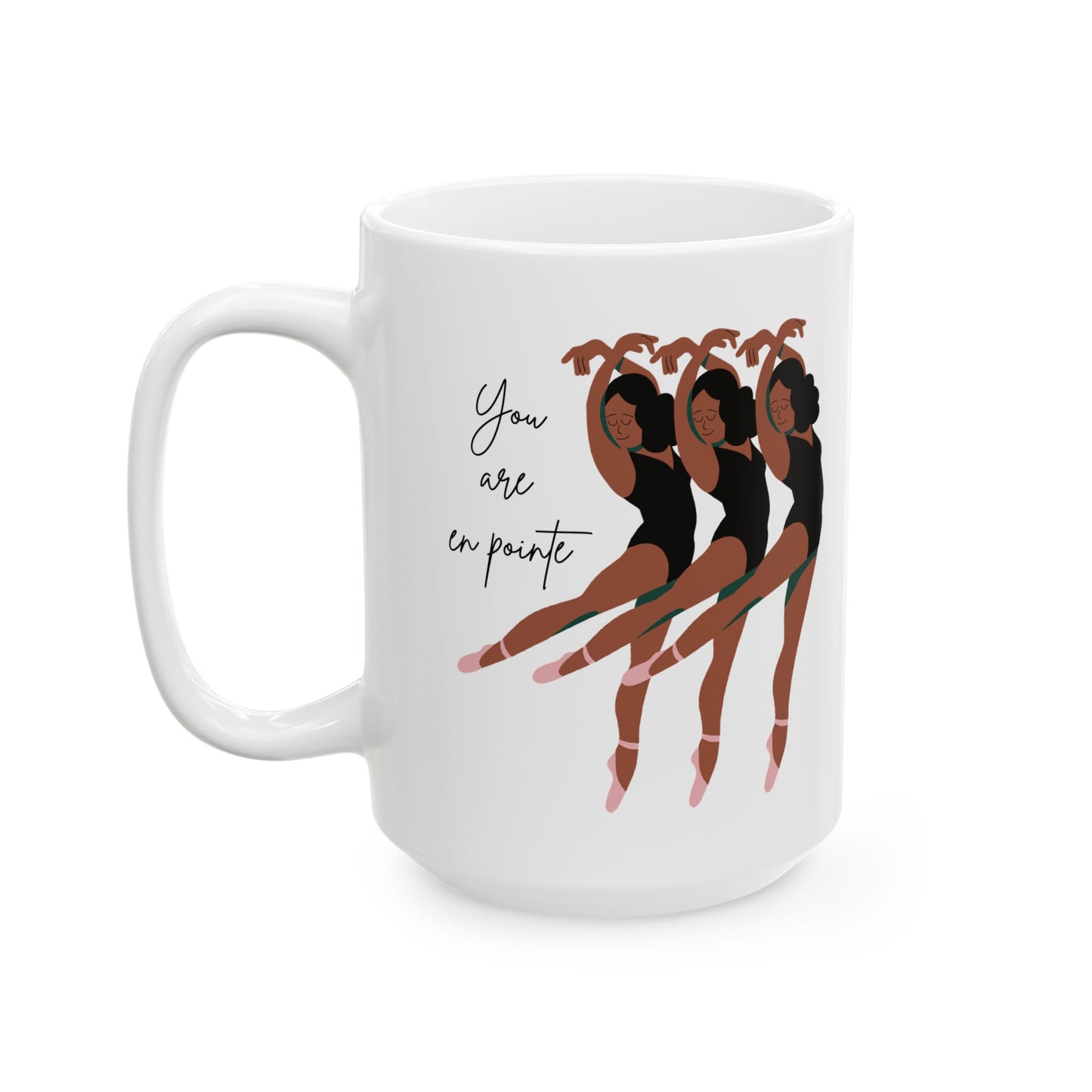 En Pointe Dancers - Ceramic Mug, (15oz)