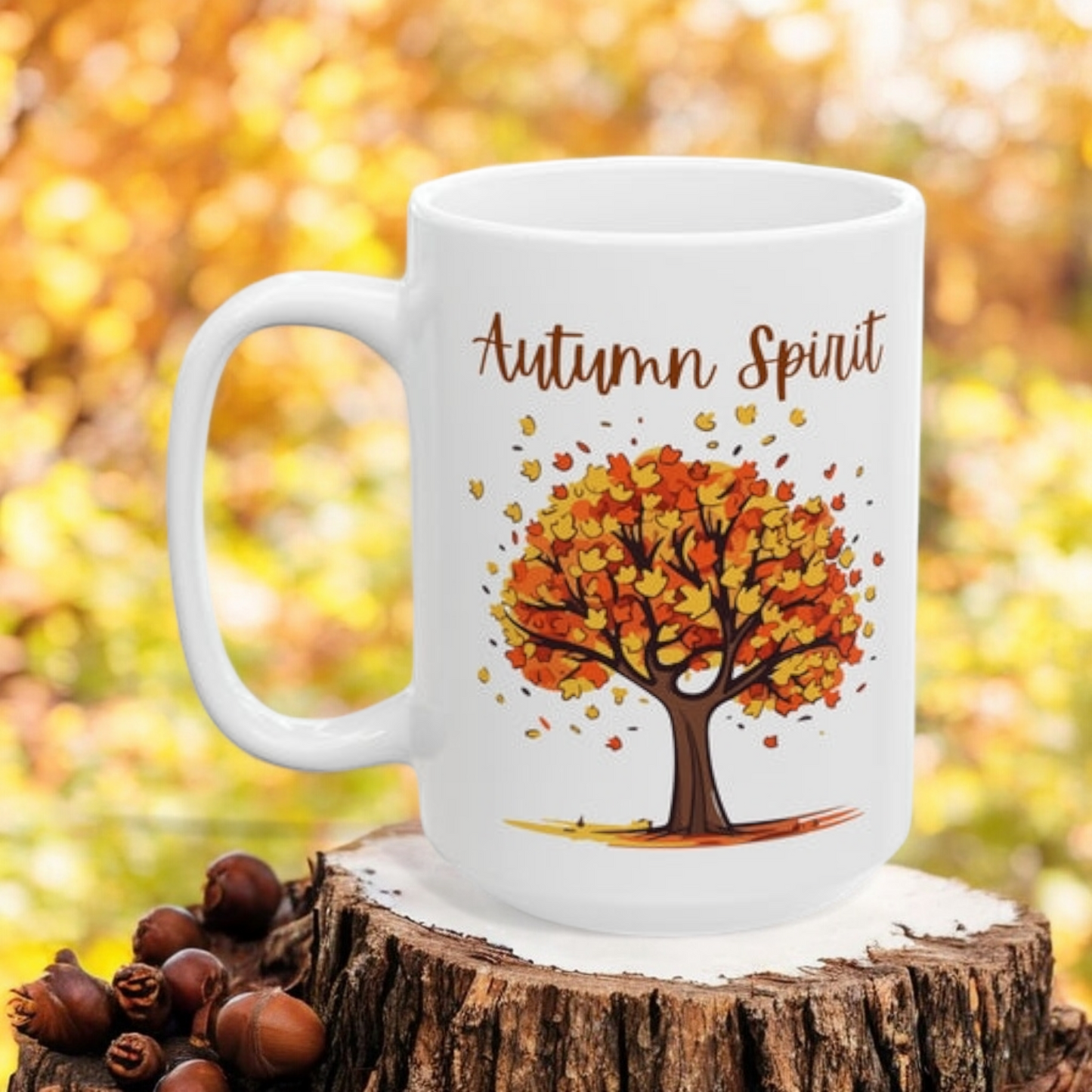 Autumn Spirit - Ceramic Mug, (15oz)